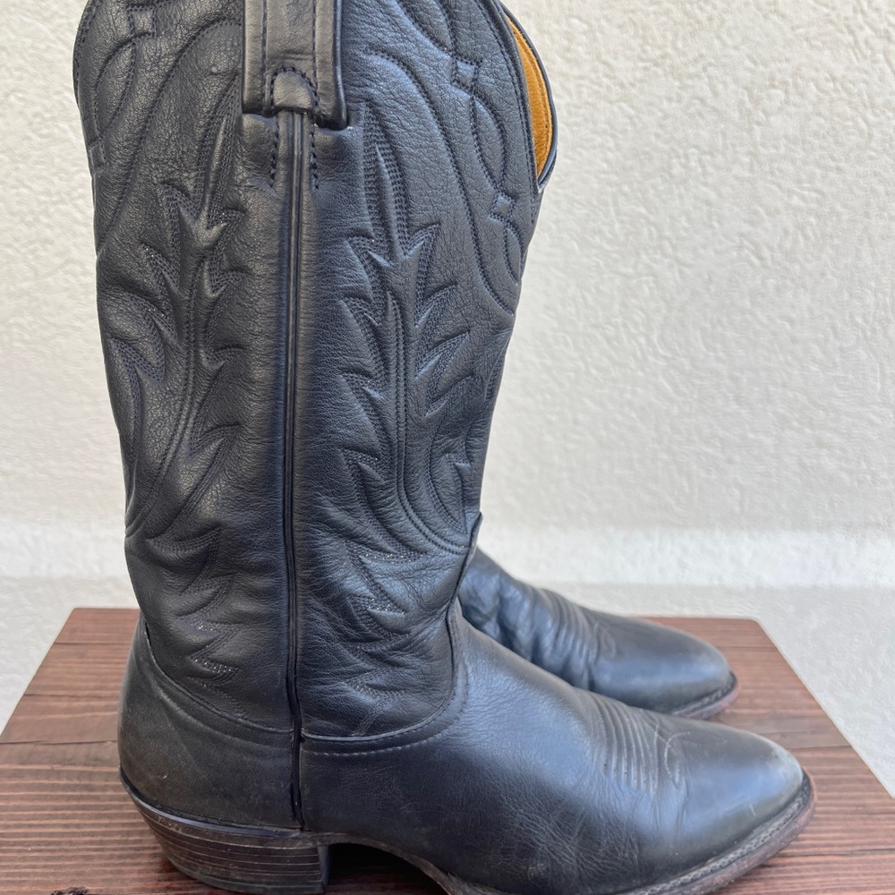 Vintage Black Cowboy Boots size 9.5